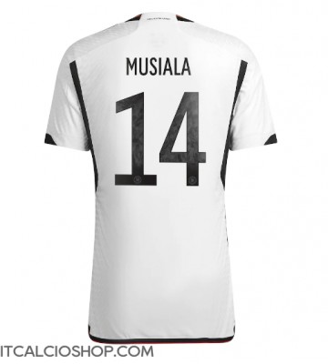 Germania Jamal Musiala #14 Prima Maglia Mondiali 2022 Manica Corta